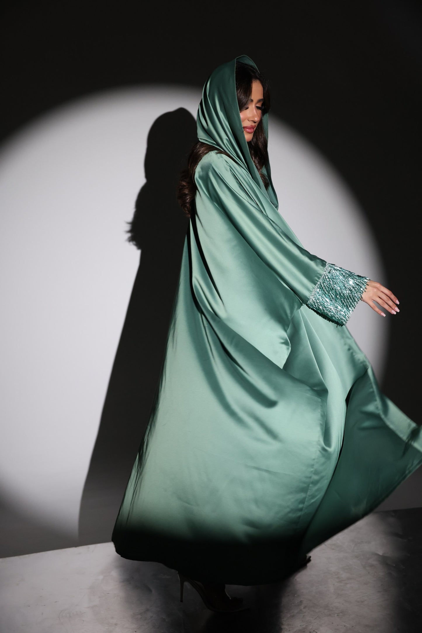 Ameerah Abaya Set with Glitter 3-Piece Set