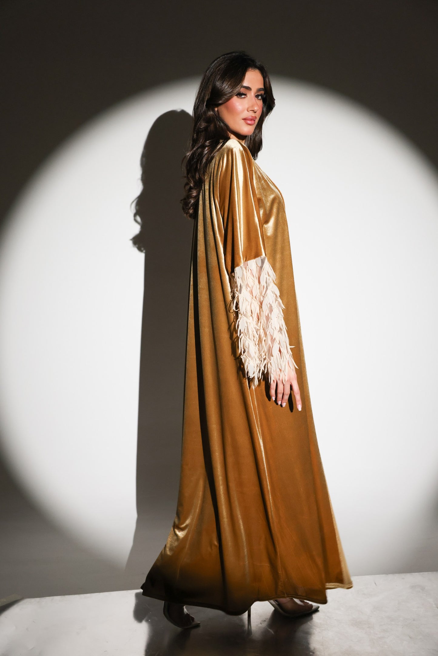 Aria Velvet Abaya 3-Piece Set
