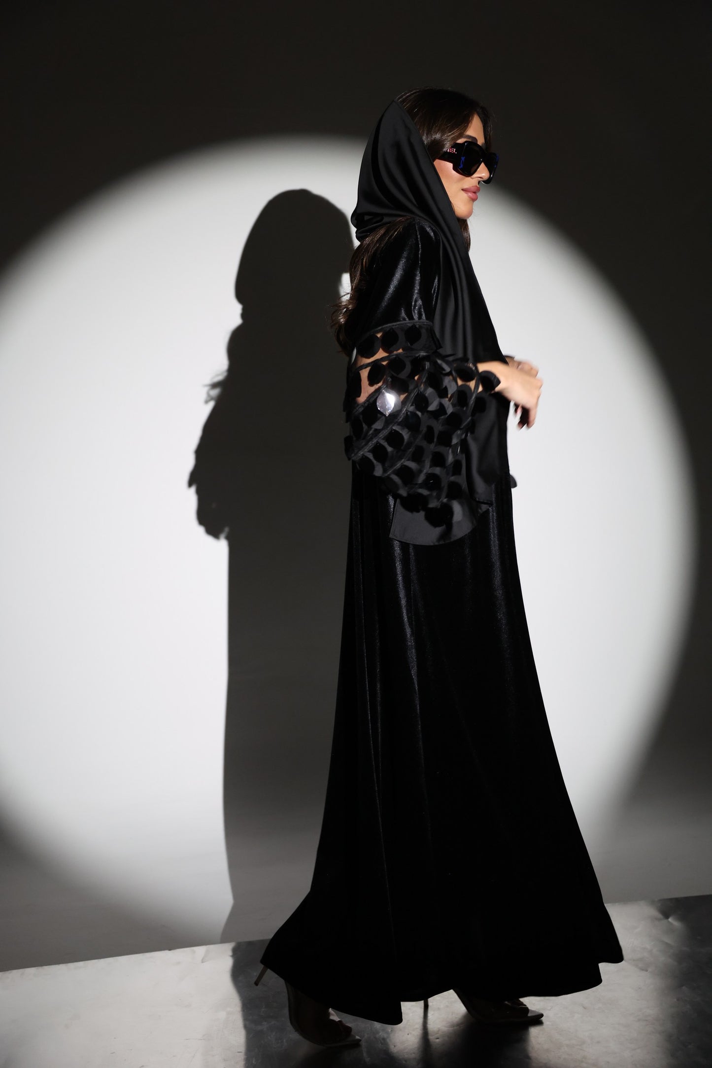 Nour Velvet Abaya 3-Piece Set