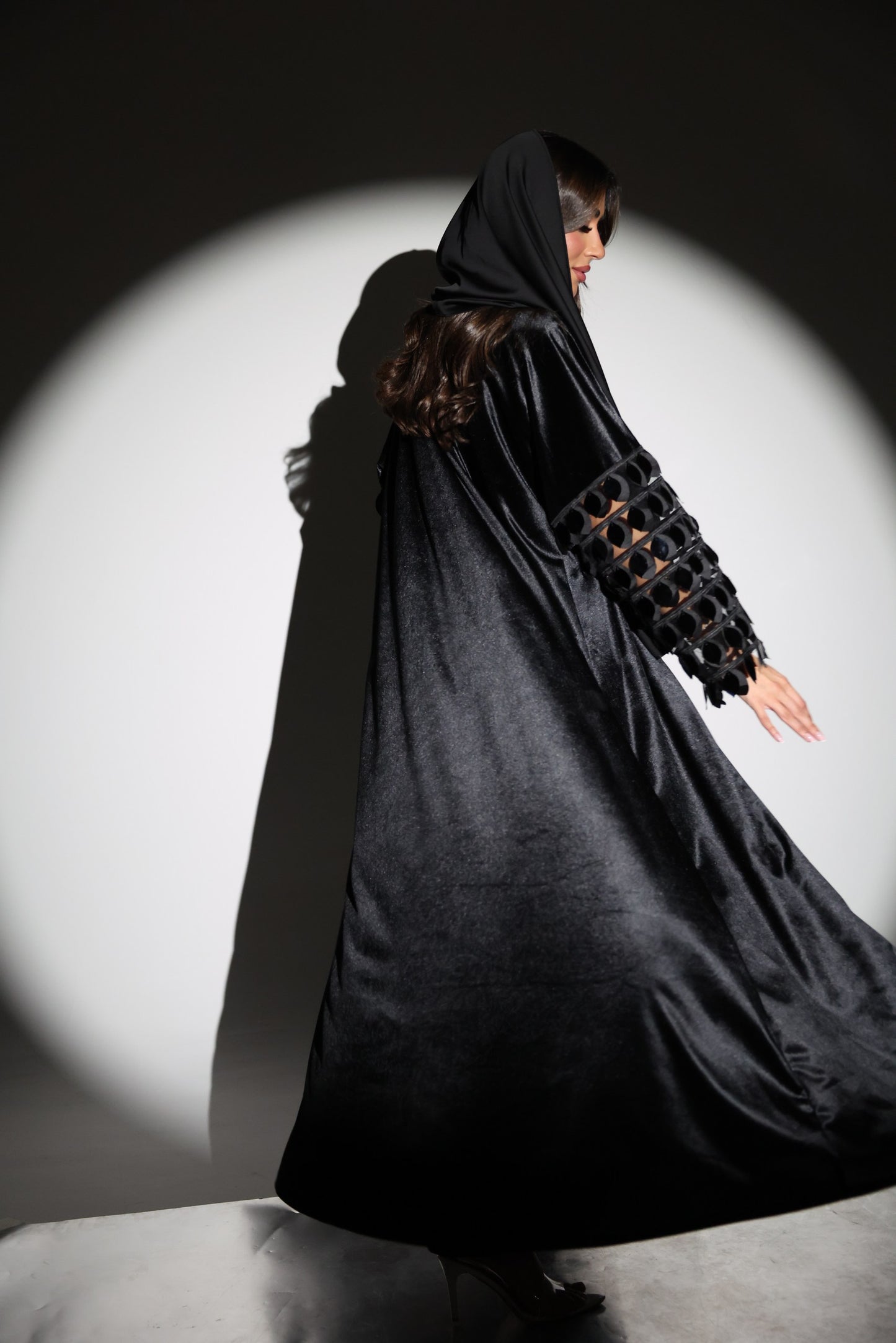 Nour Velvet Abaya 3-Piece Set