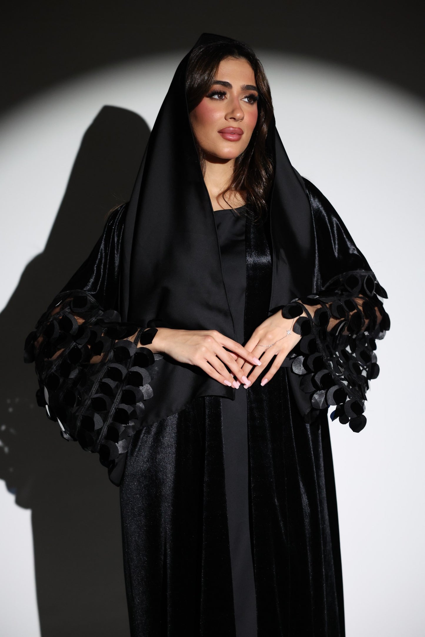 Nour Velvet Abaya 3-Piece Set