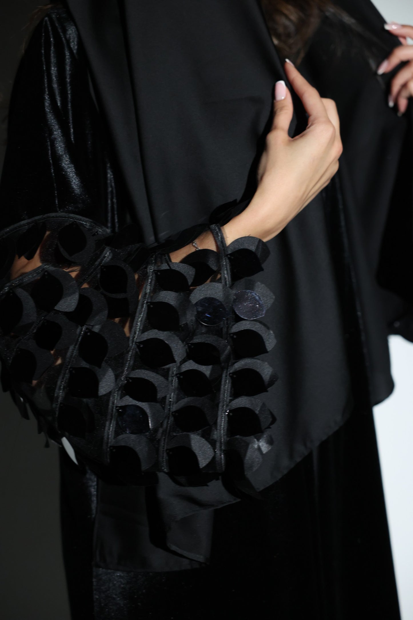 Nour Velvet Abaya 3-Piece Set