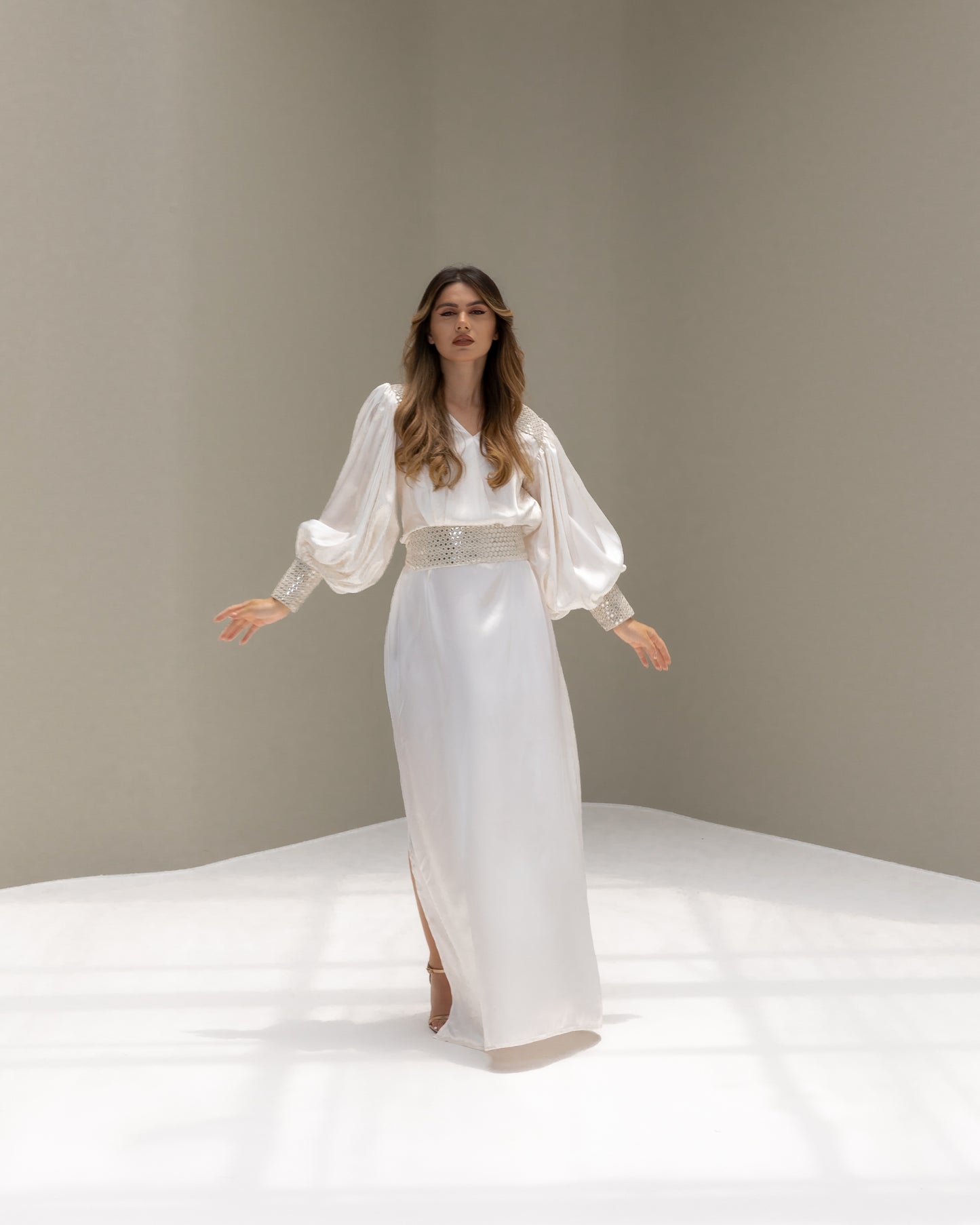Lisa Afghan Limited Edition Dress White SS25-26