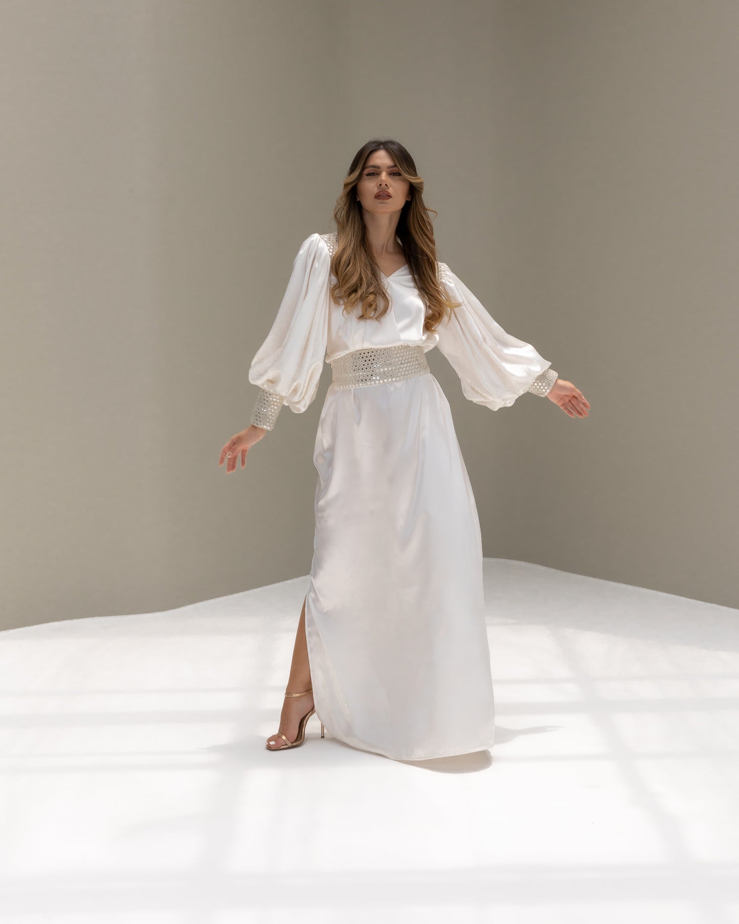 Lisa Afghan Limited Edition Dress White SS25-26