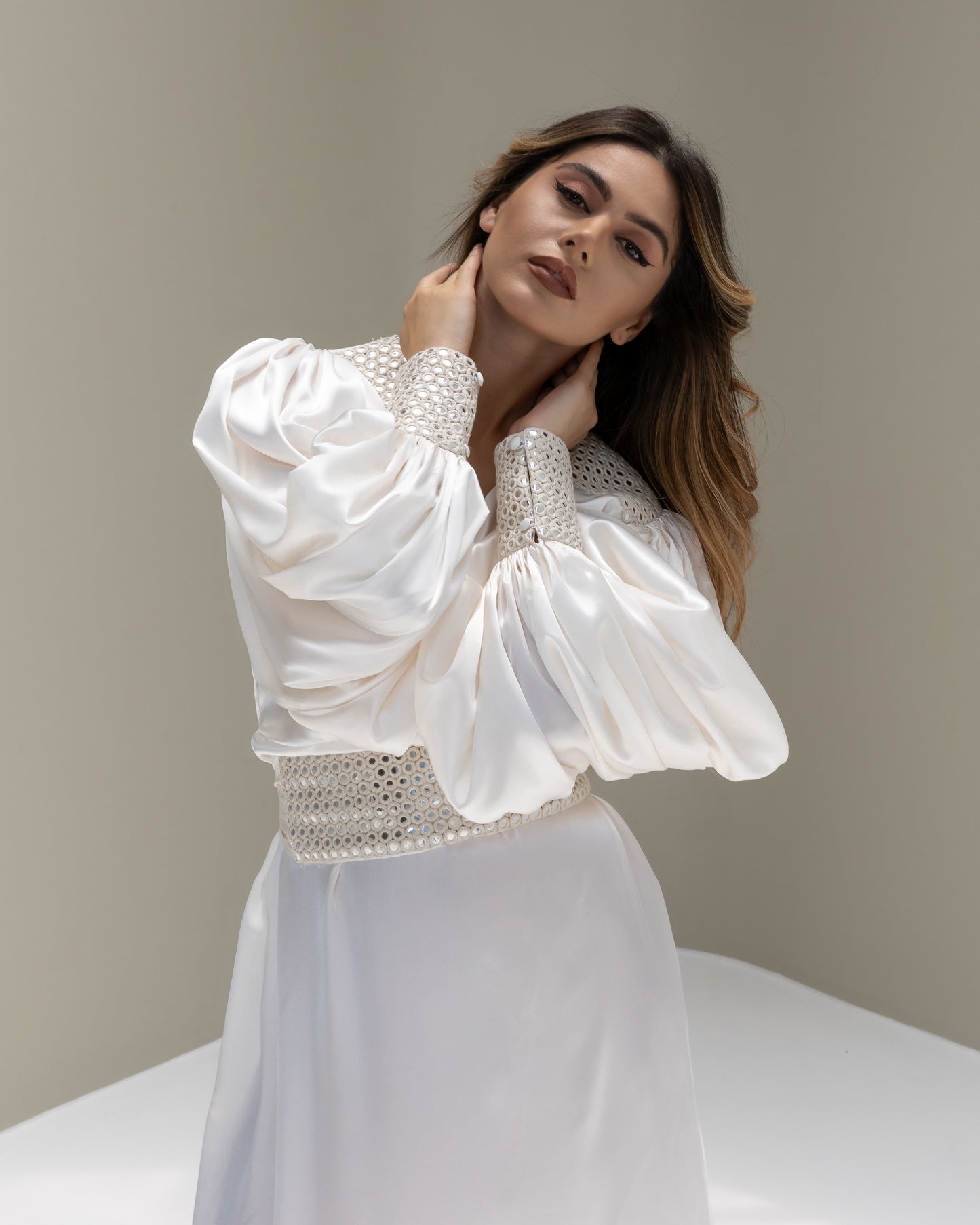 Lisa Afghan Limited Edition Dress White SS25-26