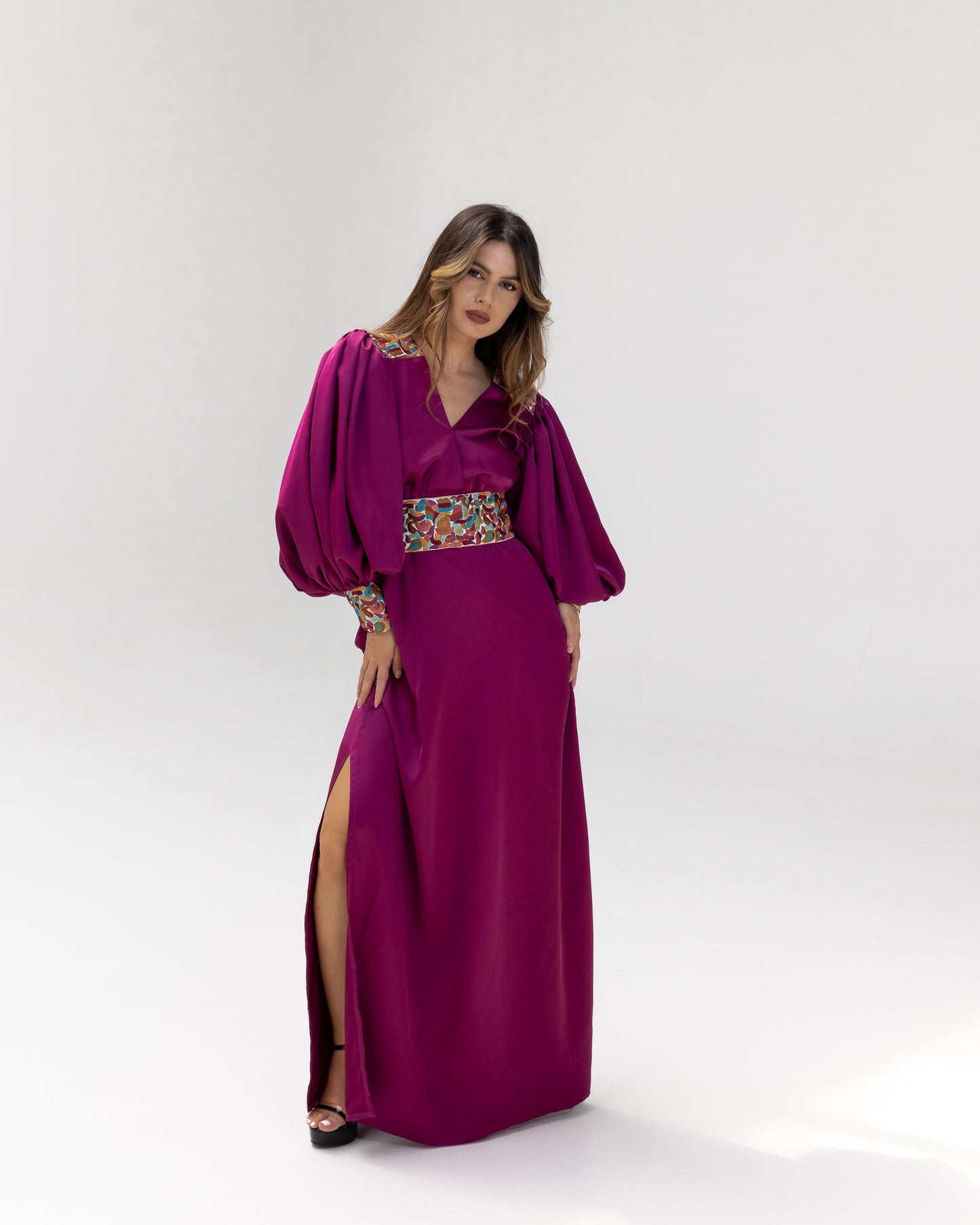 Lisa Afghan Limited Edition Dress Purple SS25-26