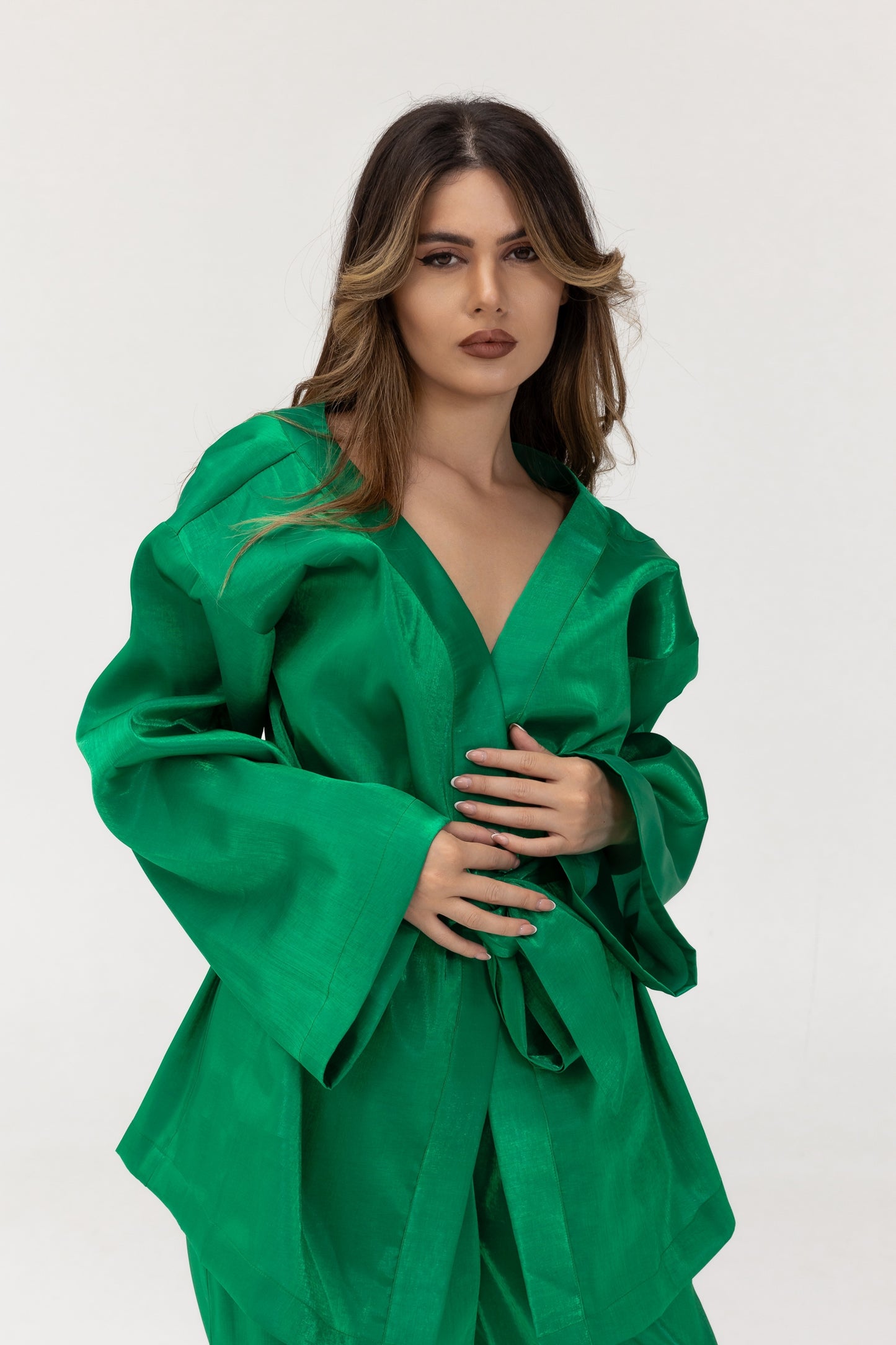 Amani Emerald Green Luxury Blazer Set SS25-26