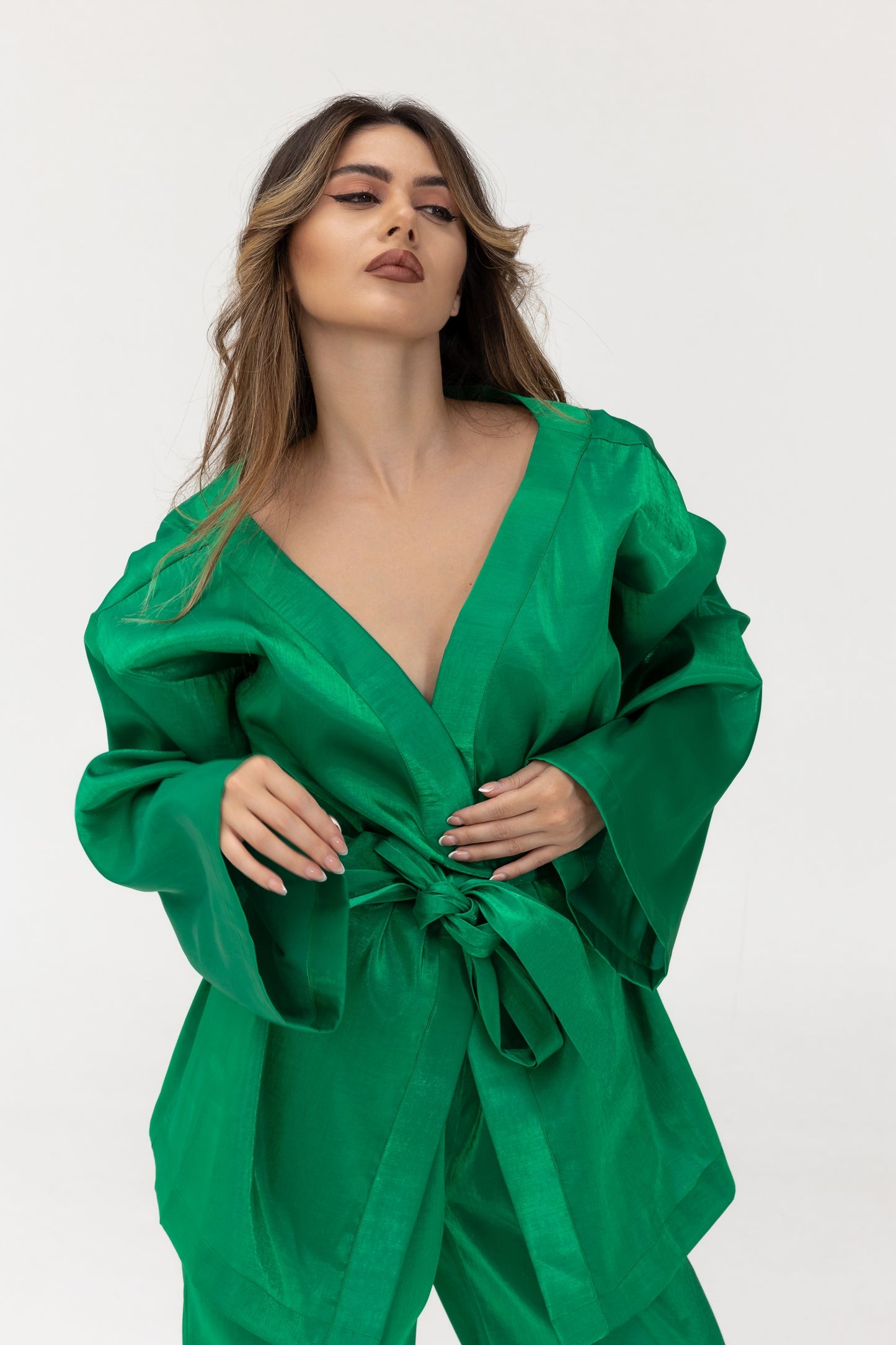 Amani Emerald Green Luxury Blazer Set SS25-26