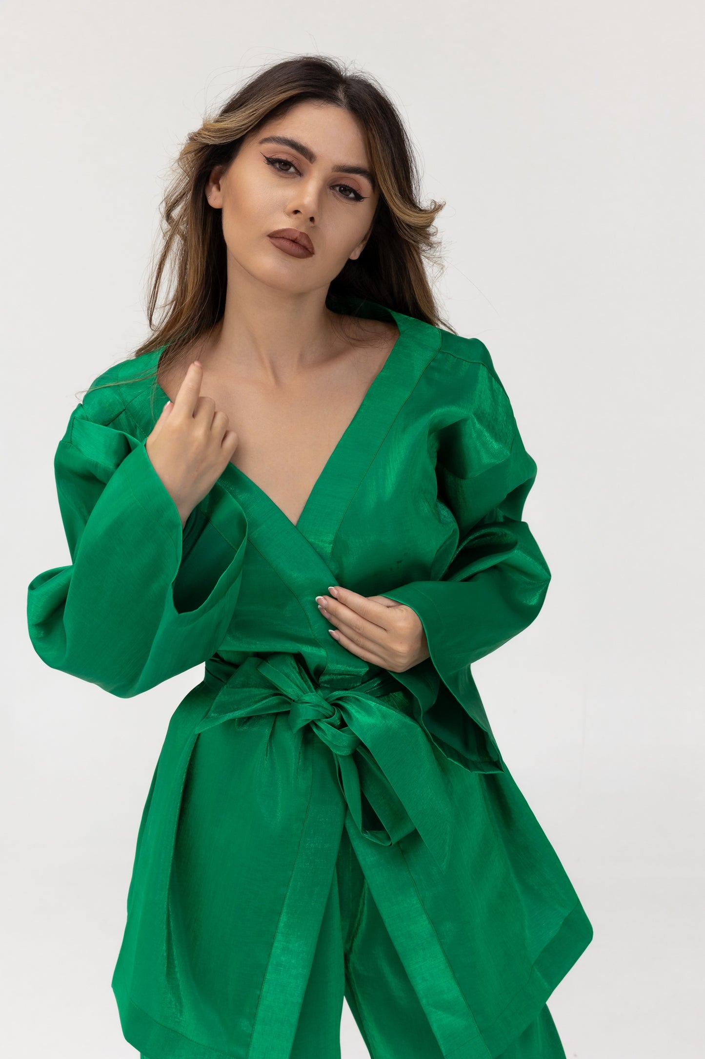 Amani Emerald Green Luxury Blazer Set SS25-26