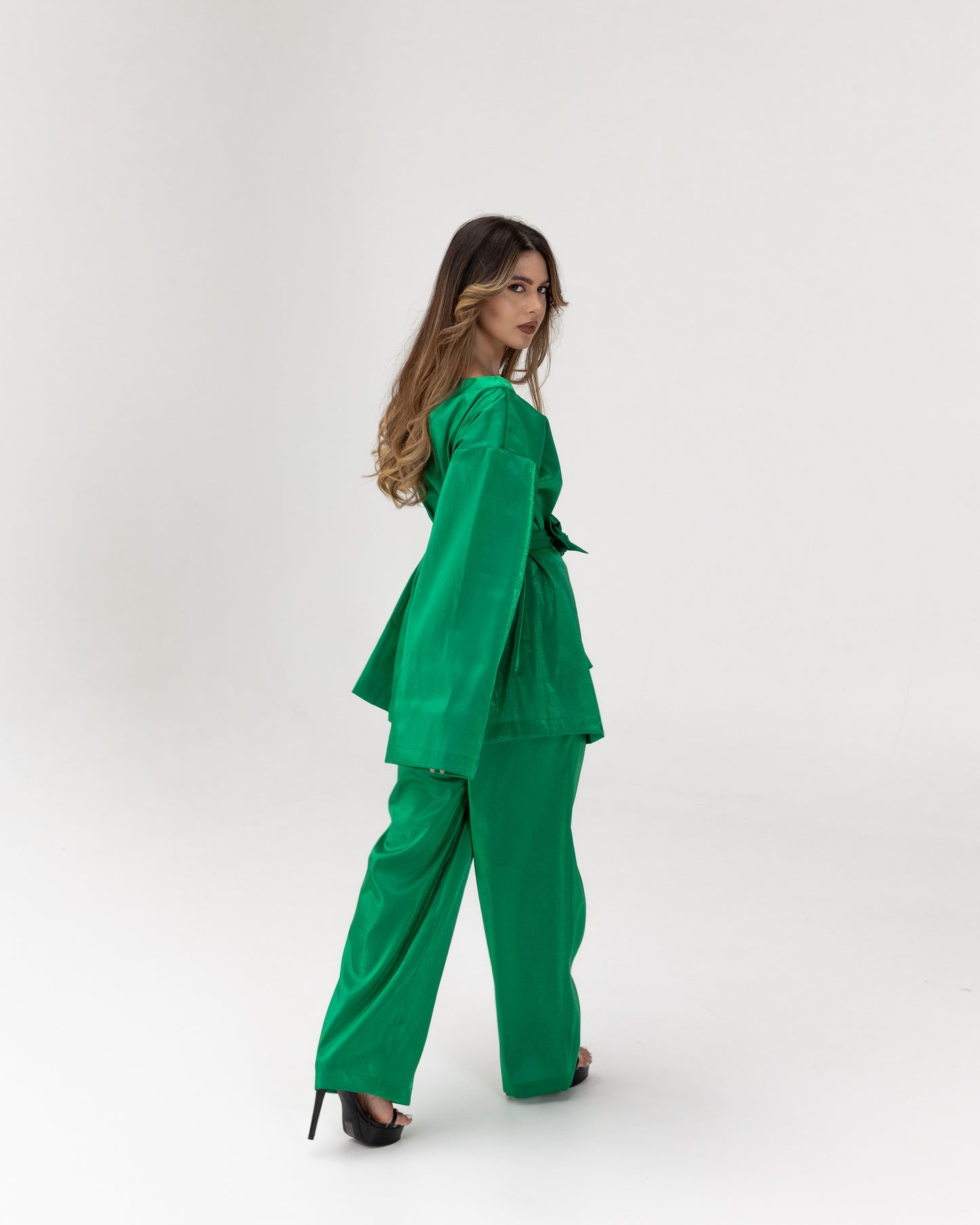 Amani Emerald Green Luxury Blazer Set SS25-26