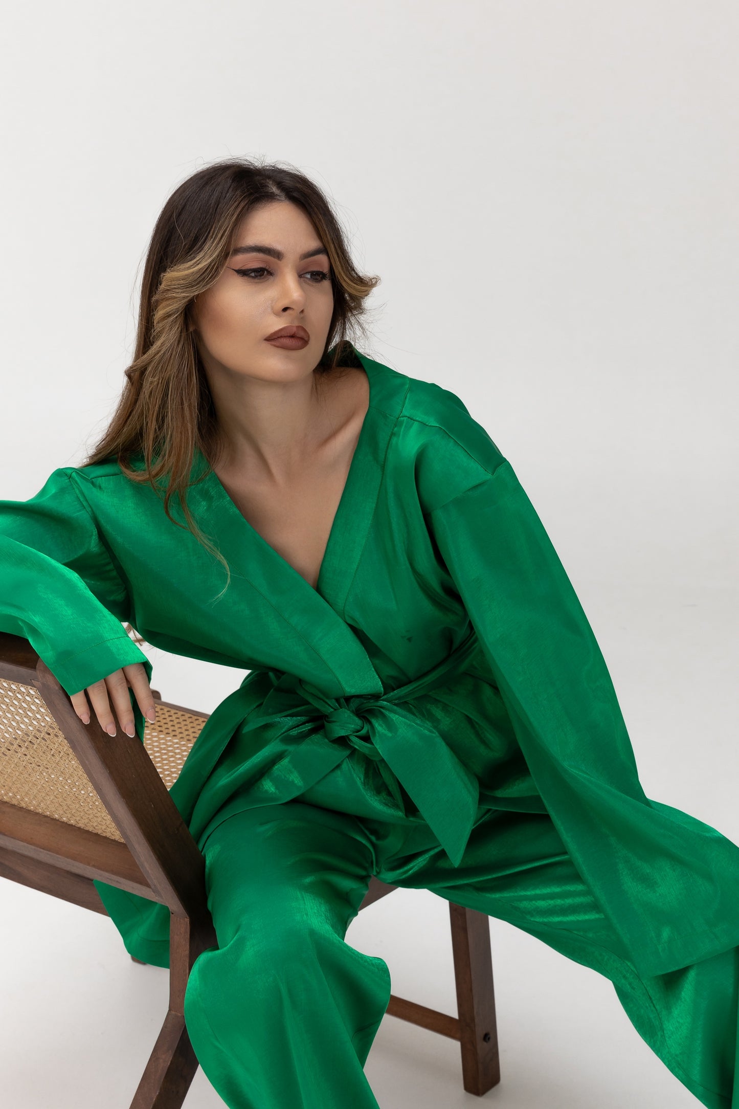 Amani Emerald Green Luxury Blazer Set SS25-26