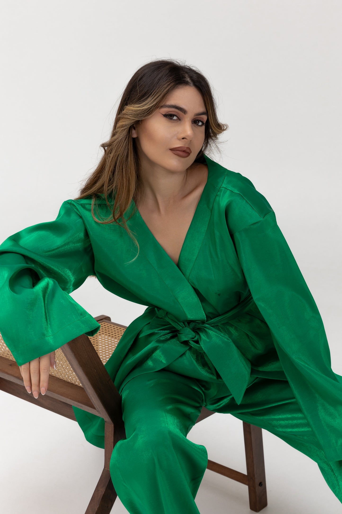 Amani Emerald Green Luxury Blazer Set SS25-26