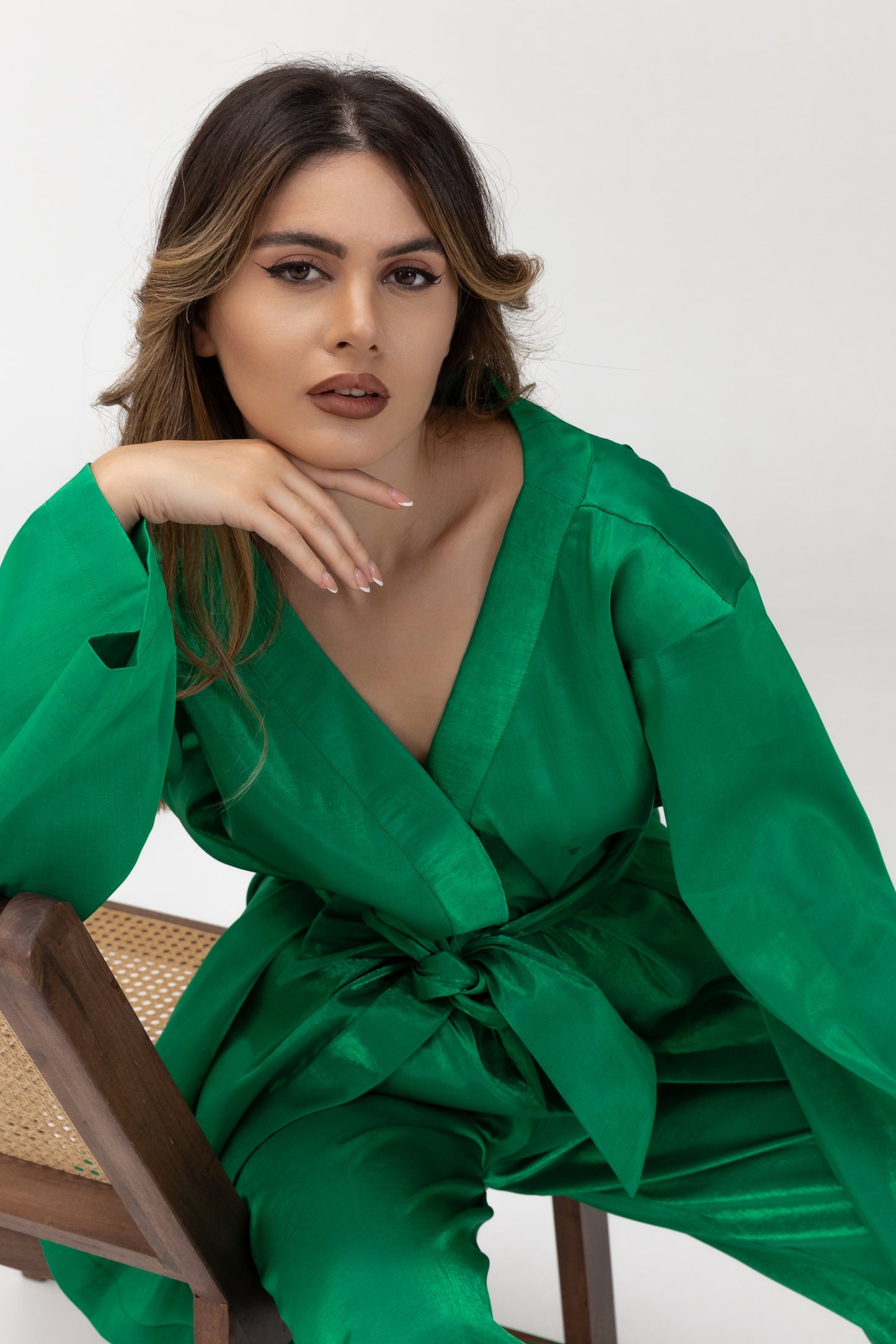 Amani Emerald Green Luxury Blazer Set SS25-26