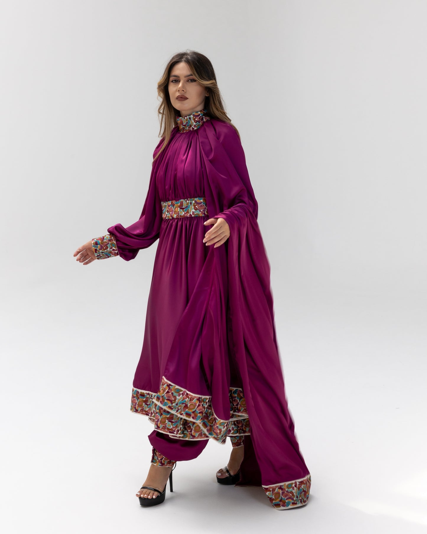 Estor Afghan Limited Edition Dress Purple SS25-26