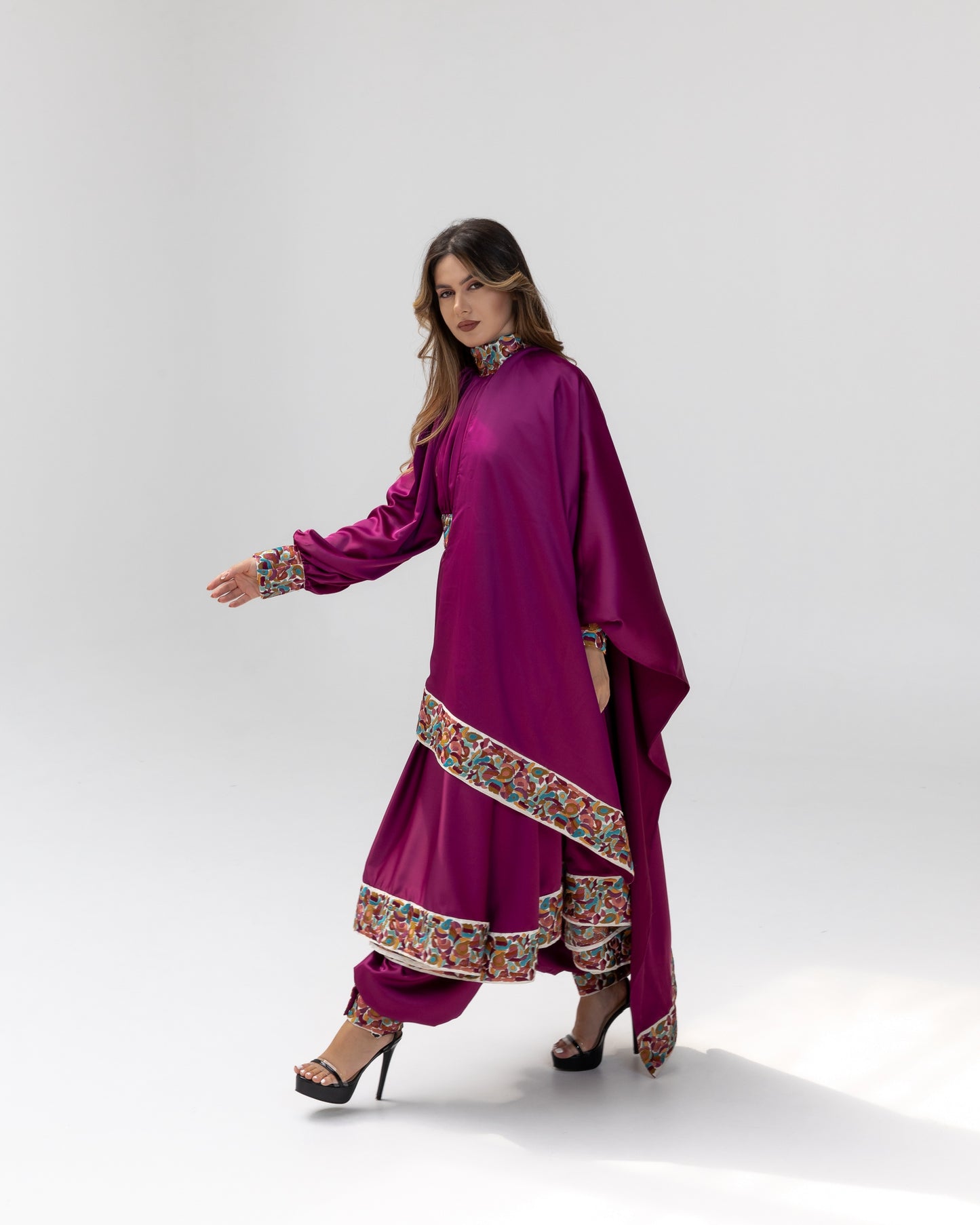 Estor Afghan Limited Edition Dress Purple SS25-26