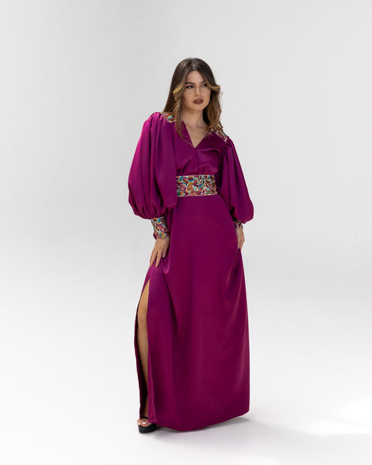 Lisa Afghan Limited Edition Dress Purple SS25-26